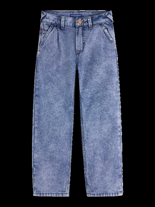 maison scotch The Pitch loose jeans in mountain dyed and washed canvas