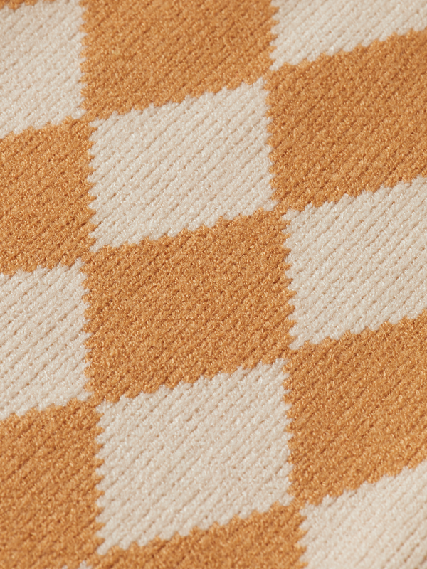 Maison Scotch TONAL CHECKERBOARD KNITTED STRAIGHT LEG PANT