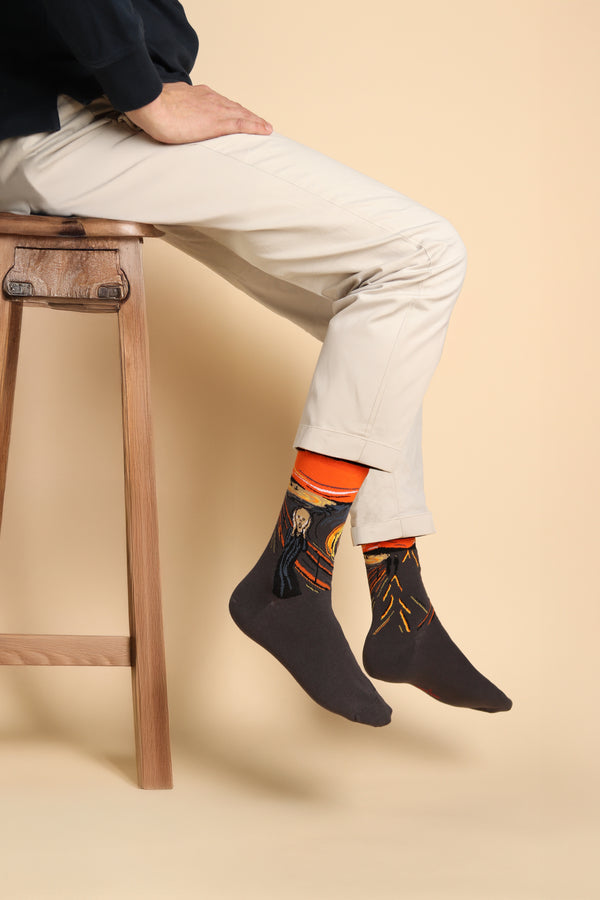 marcmarcs Y2 Scream taupe herensokken