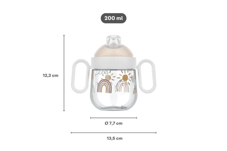 Mepal Antilek Tuitbeker Mepal Mio 200 Ml - Sunshine & Rainbow