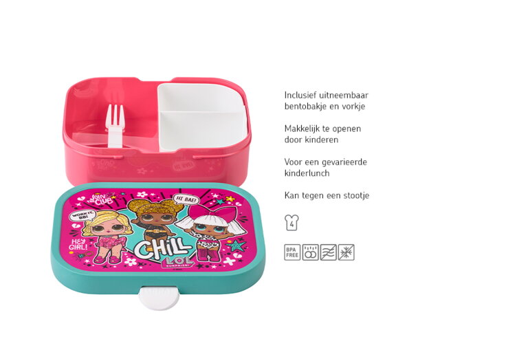 mepal Campus Bento lunchbox met vorkje - L.O.L. Surprise