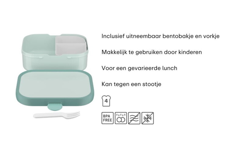 mepal Campus Bento lunchbox met vorkje Little Dutch - Little Farm