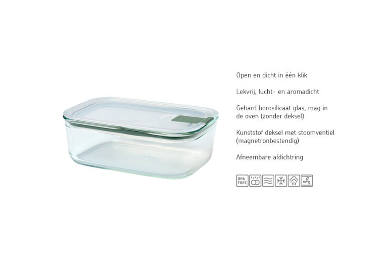 mepal Glas vershouddoos EasyClip 700 ml - Nordic sage