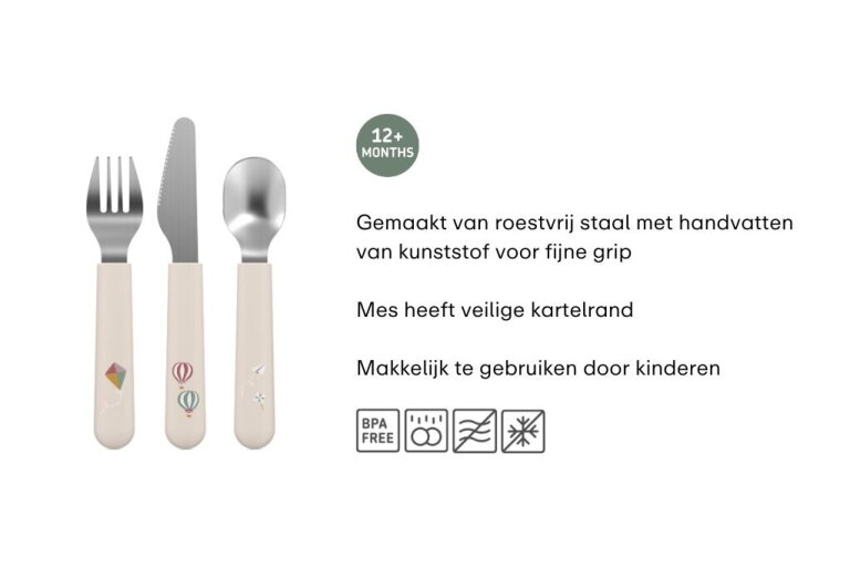 mepal Kinderbestekset Mepal Mio 3-delig - Deep turquoise