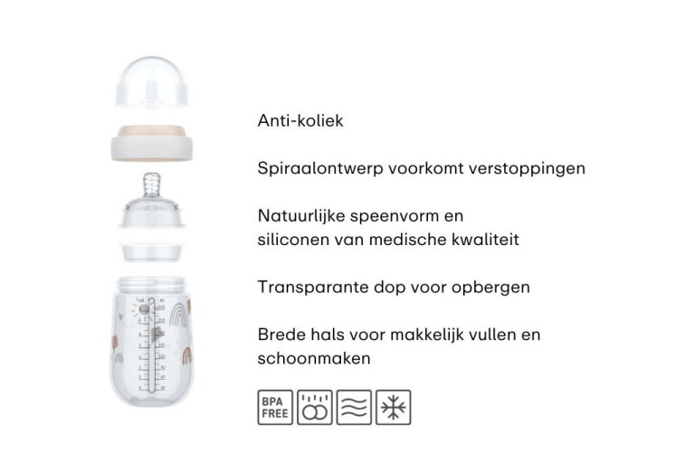 mepal Babyfles Mepal Mio 165 ml - Fairy Garden