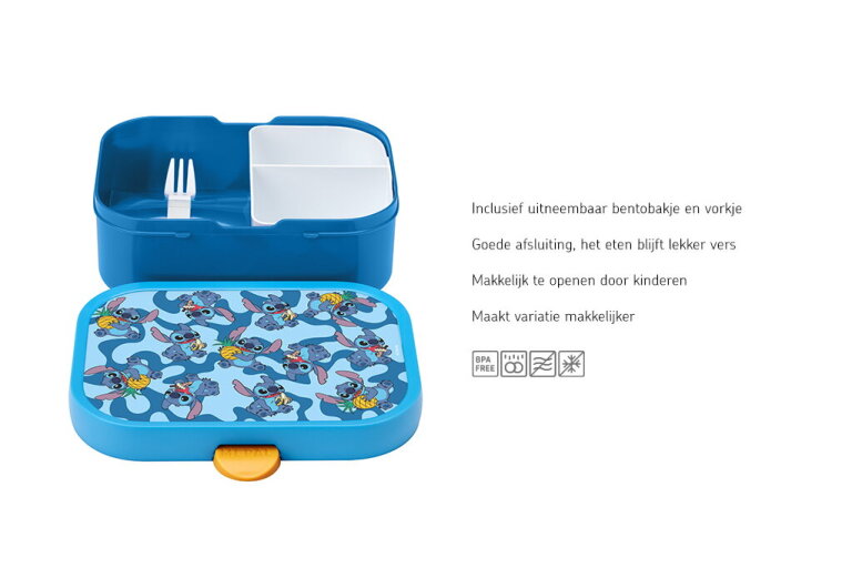 mepal Campus Bento lunchbox met vorkje - Stitch