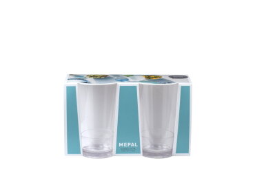 mepal Glas Flow 275 ml - set van 2 stuks
