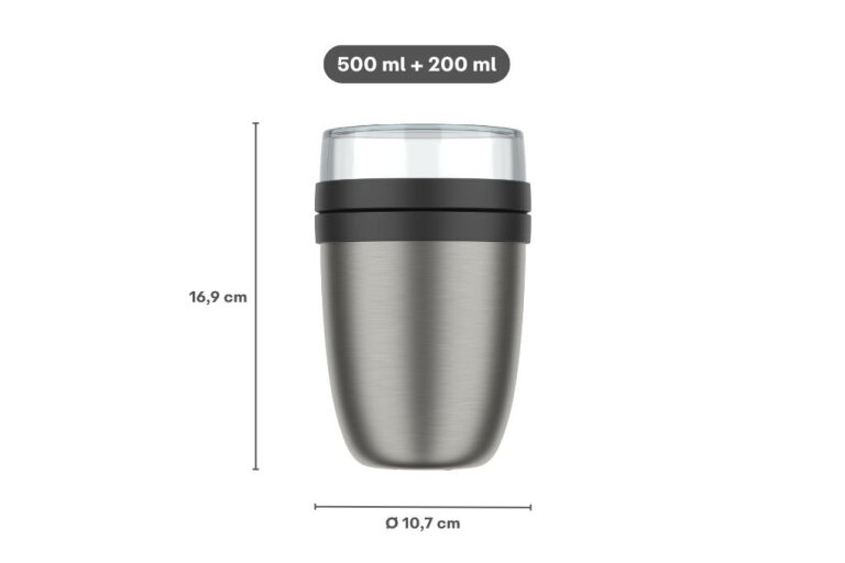 Mepal Isoleer Lunchpot Ellipse - Nordic Black