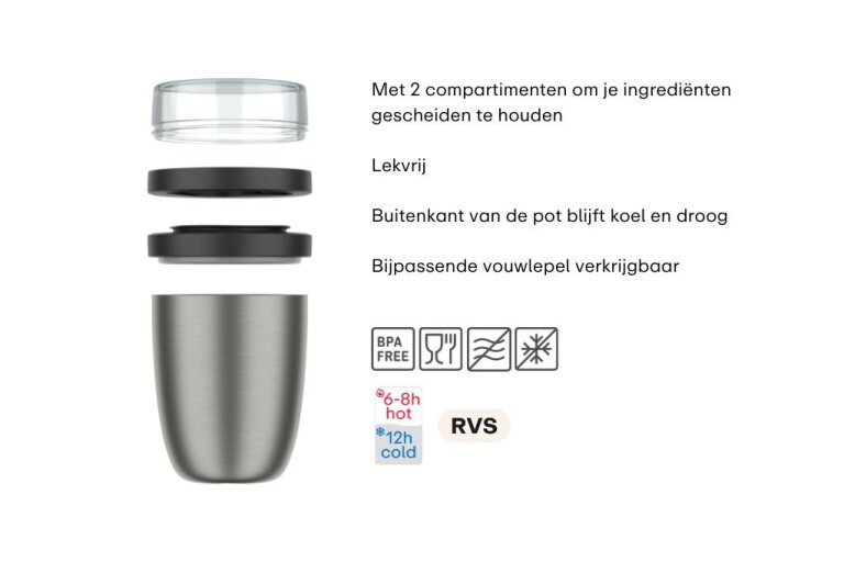 mepal Isoleer lunchpot Ellipse - Vivid blue