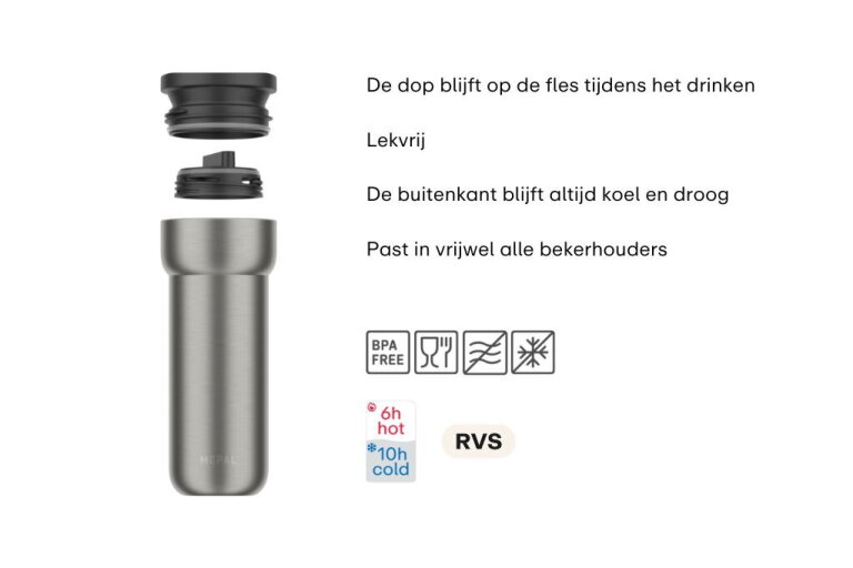 mepal Isoleerbeker Ellipse 475 ml - Nordic black