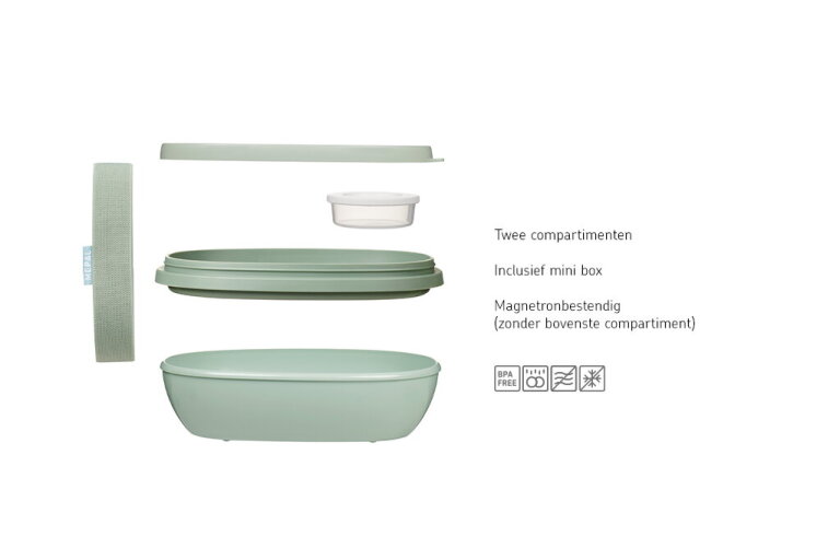 mepal Lunchbox Ellipse duo - Vivid blue