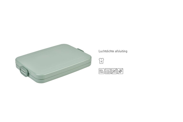 mepal Lunchbox Take a Break flat - Nordic sage