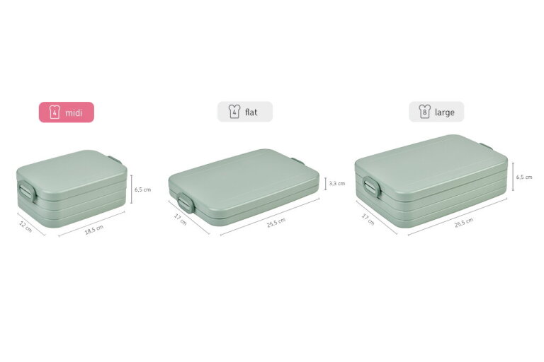 Mepal Lunchbox Take A Break Midi - Nordic Sage