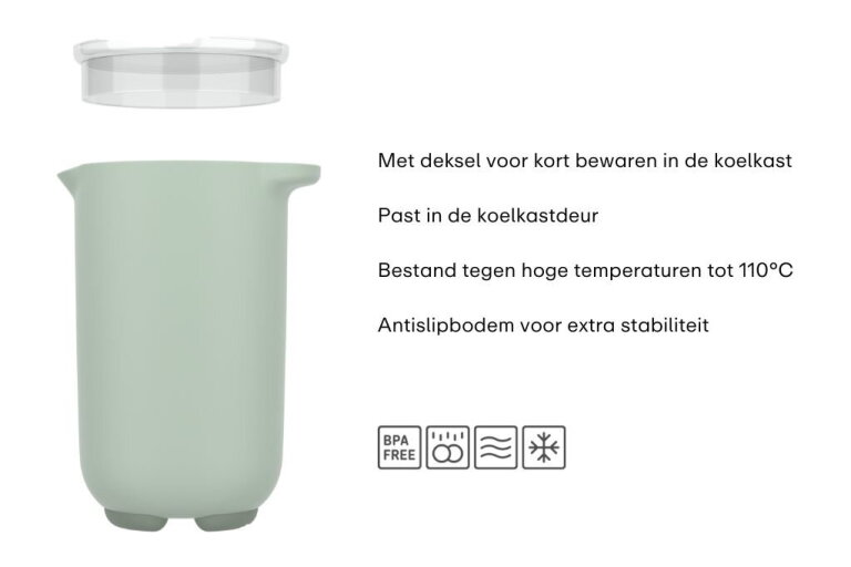 mepal Mixbeker met deksel Chef It 1000 ml - navy