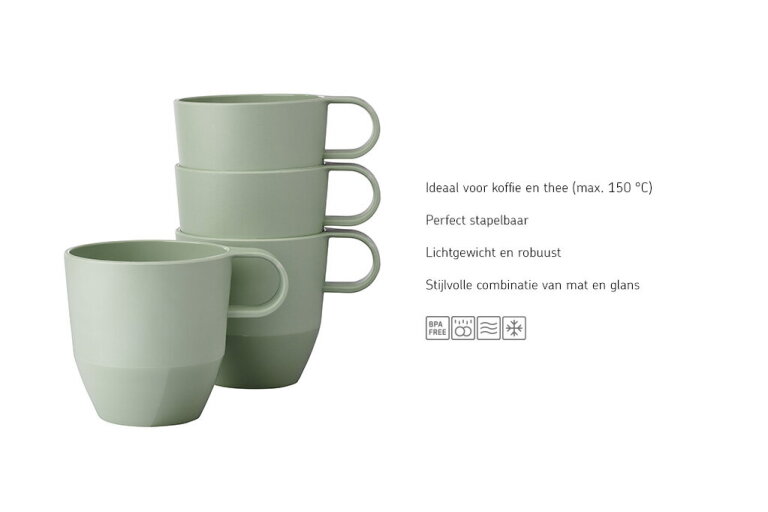 mepal Mok Silueta 300 ml - Nordic sage