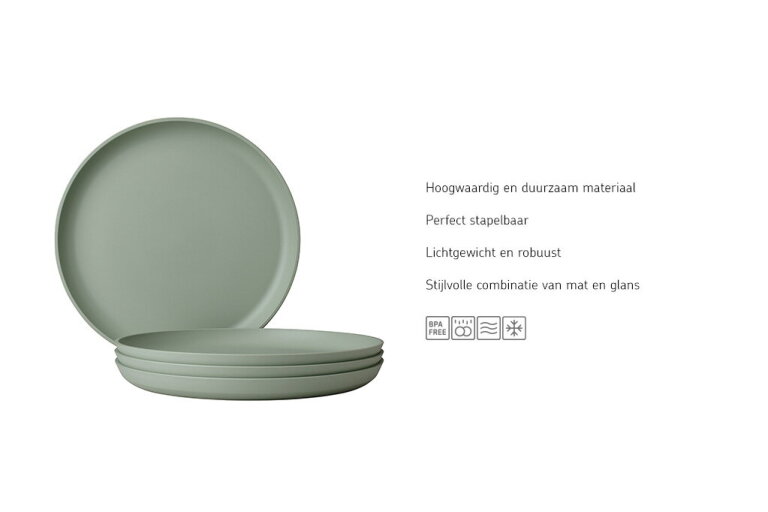 mepal Ontbijtbord Silueta 230 mm - Nordic sage