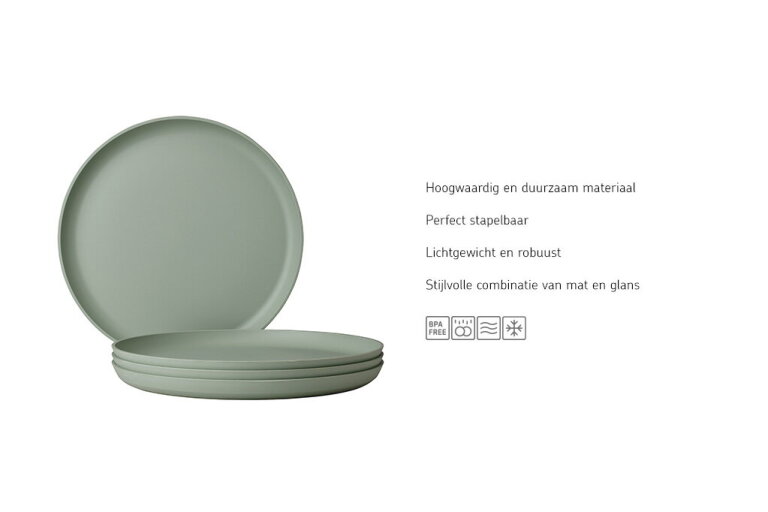 mepal Plat bord Silueta 260 mm - Nordic sage
