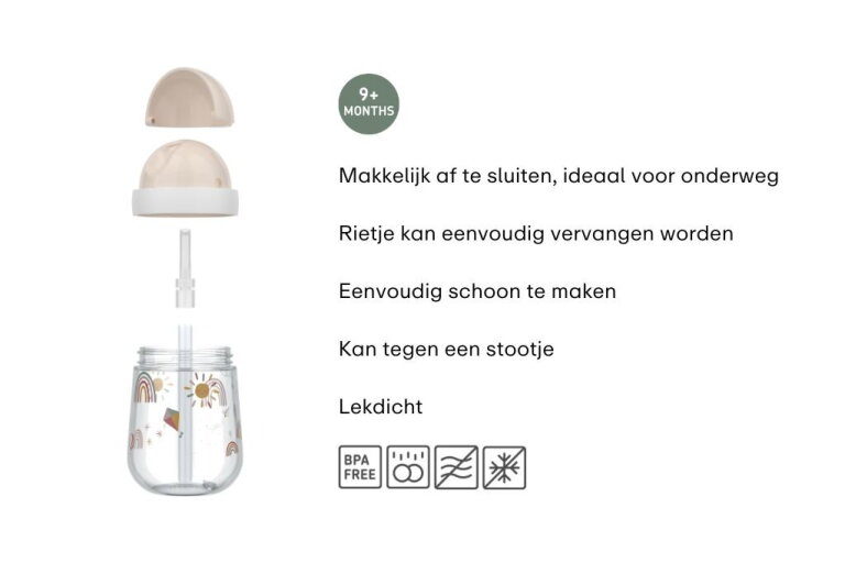 mepal Rietjesbeker Mepal Mio 300 ml - Fairy Garden