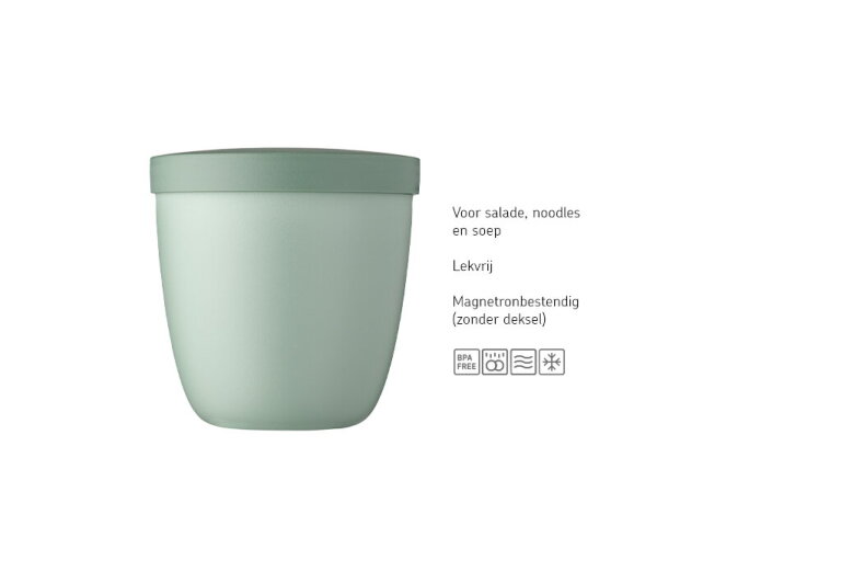 mepal Snackpot Ellipse 500 ml - Nordic sage