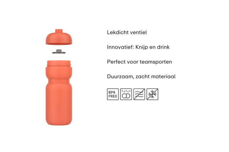 mepal Sportbidon Squeeze 600 ml - Apple green