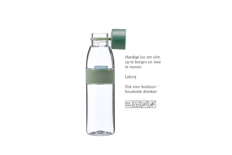 mepal Waterfles Ellipse 700 ml - Nordic sage