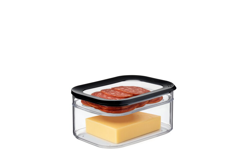 Mepal Modula Koelkastdoos 2-delig 2000 Ml + 550 Ml - Zwart