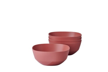 mepal Serveerschaal Silueta 750 ml set 4 stuks - Vivid mauve