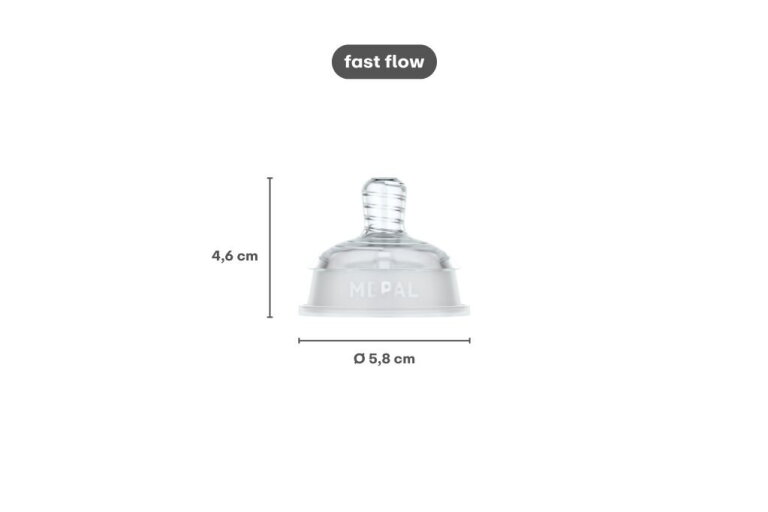 Mepal Set Flesspeen Mepal Mio 2-delig Fast Flow - Transparant