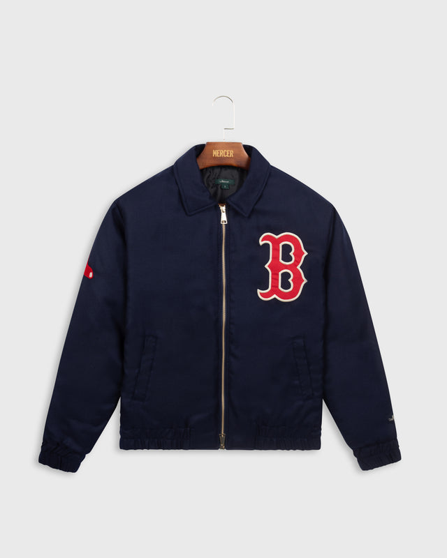 mercer amsterdam The Mercer Cashmere Red Sox Varsity