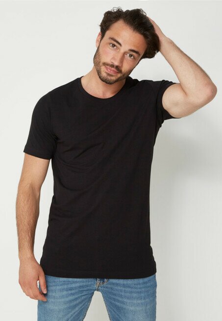 mexx 2 T-shirts crew neck 2-Pack Zwart