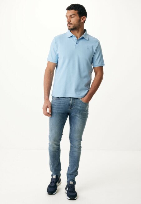 Mexx Basic Korte Mouwen Polo Blauw