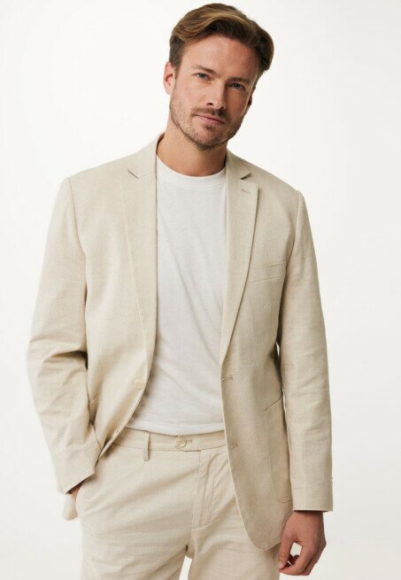 mexx Blazer Aurelio getailleerd Zand