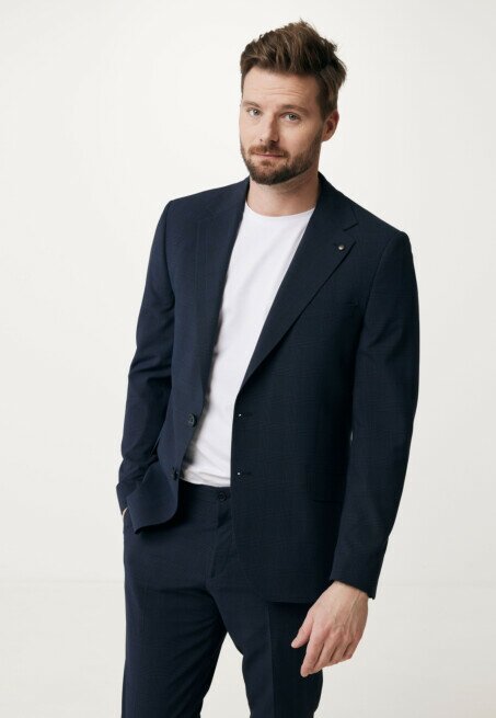 mexx Blazer Geruit Navy