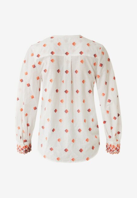 Mexx Blouse Geborduurd Offwhite
