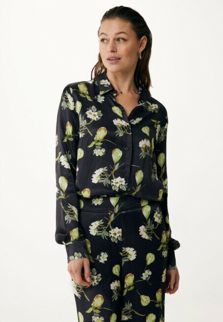 mexx Blouse met Peren print Zwart