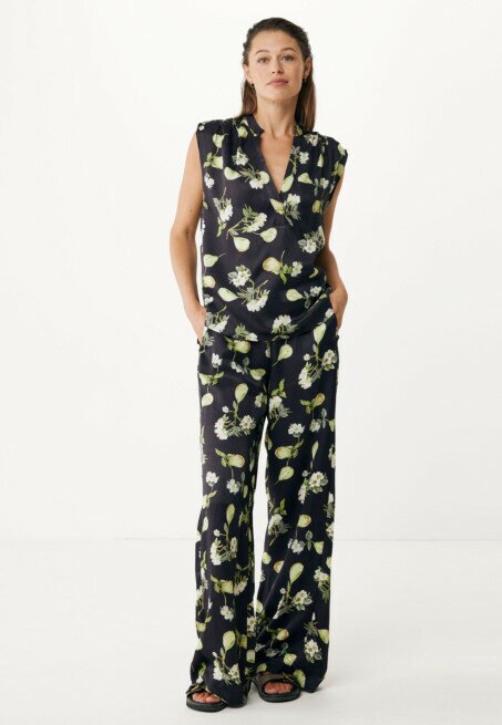 Mexx Blouse Met Perenprint Zwart