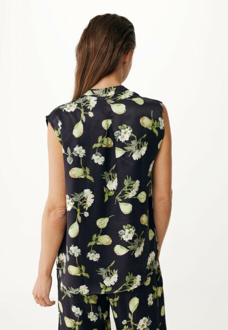 Mexx Blouse Met Perenprint Zwart