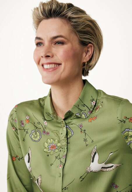 Mexx Blouse Met Print Groen