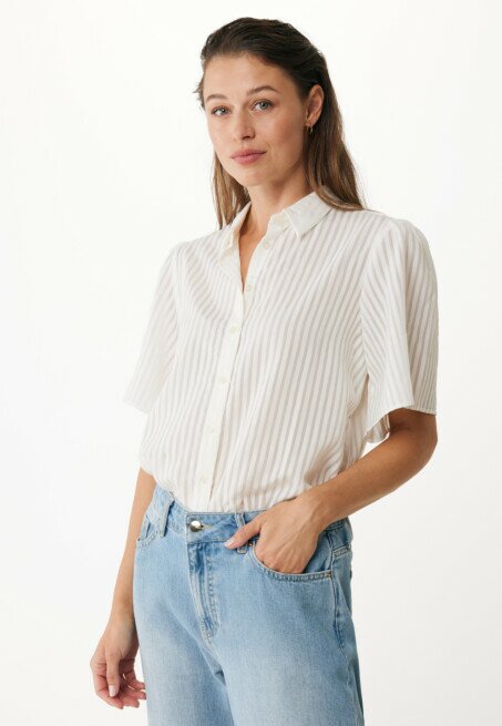 mexx Blouse Organza Offwhite