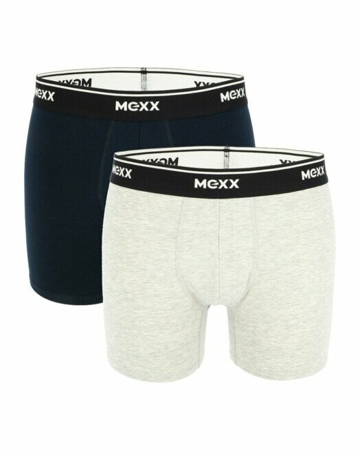 mexx Boxershorts 2-pack Donkerblauw/Grijs