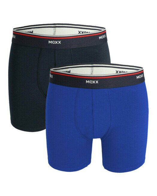 mexx Boxershorts 2-pack Navy/Kobaltblauw