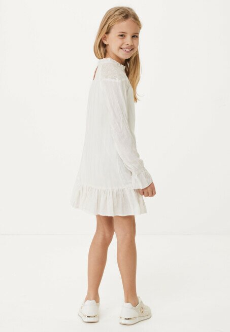 Mexx Broderie Jurk Off White