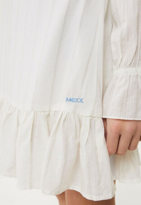 Mexx Broderie Jurk Off White