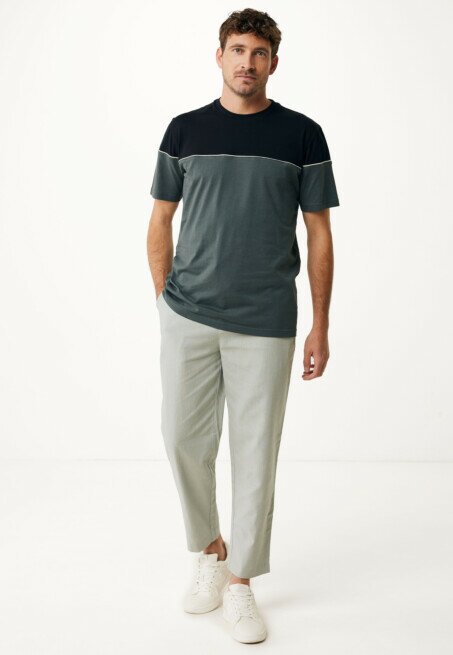 Mexx Broek Ethan Linnen Groen