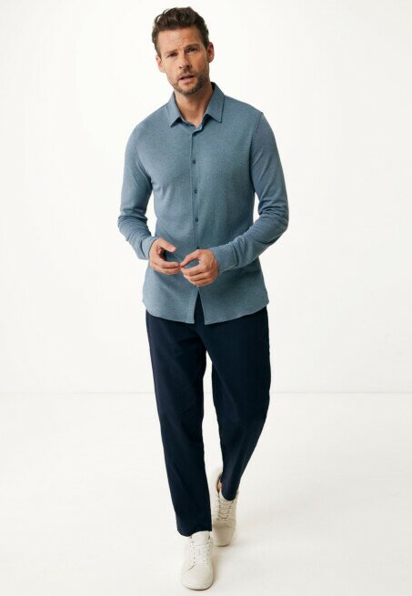 Mexx Broek Ethan Linnen Navy