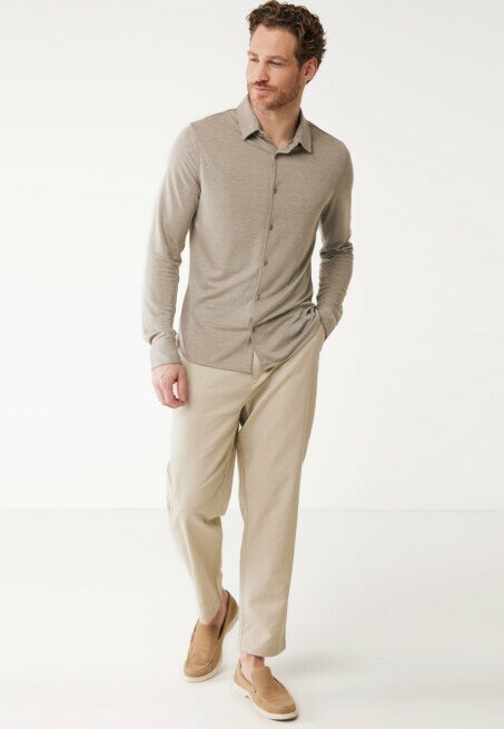 Mexx Broek Ethan Linnen Zand