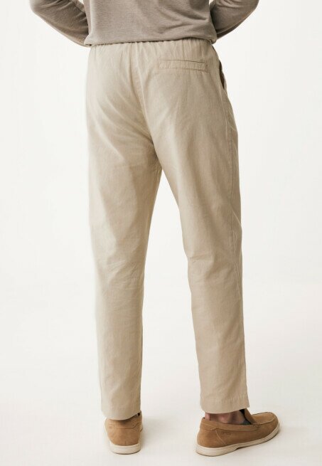 Mexx Broek Ethan Linnen Zand