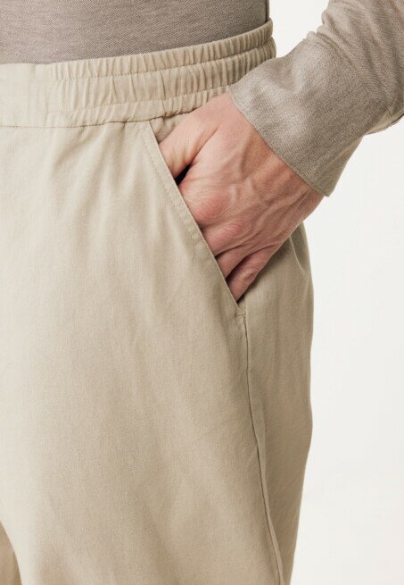 Mexx Broek Ethan Linnen Zand