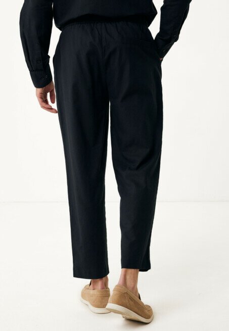Mexx Broek Ethan Linnen Zwart