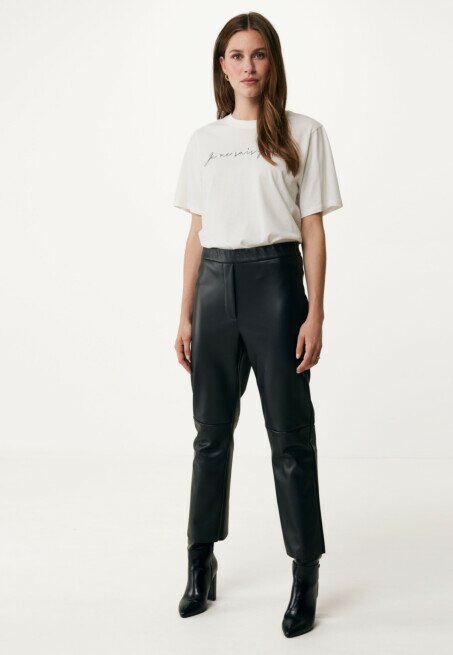 Mexx Broek Imitatieleer Zwart